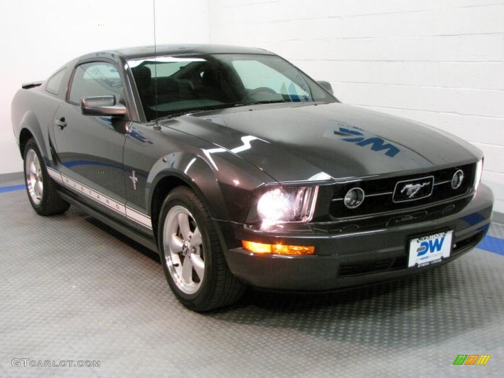 2007 Mustang V6 Premium Coupe - Alloy Metallic / Dark Charcoal photo #1