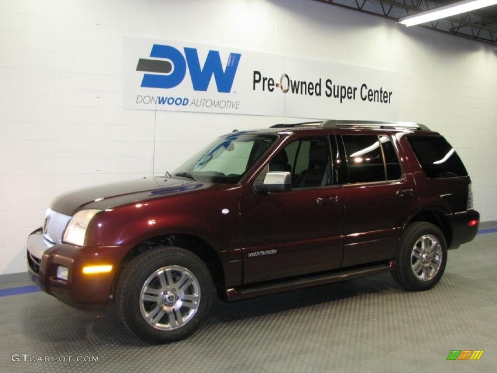 2007 Mountaineer Premier AWD - Dark Cherry Metallic / Charcoal Black photo #2