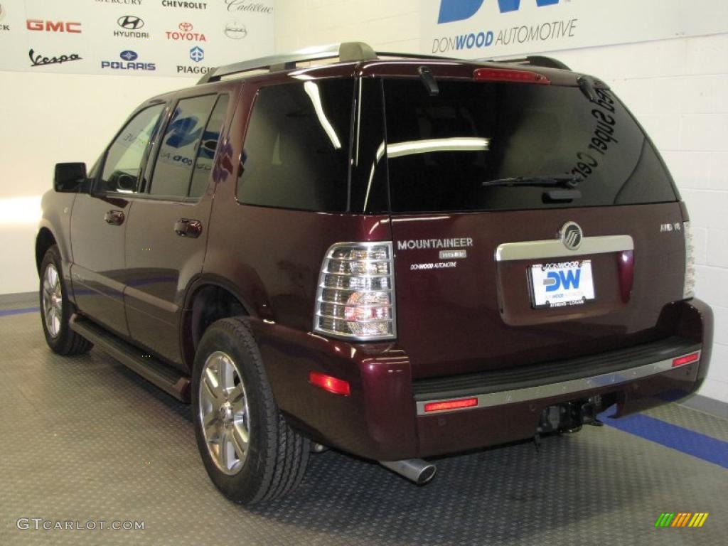 2007 Mountaineer Premier AWD - Dark Cherry Metallic / Charcoal Black photo #3