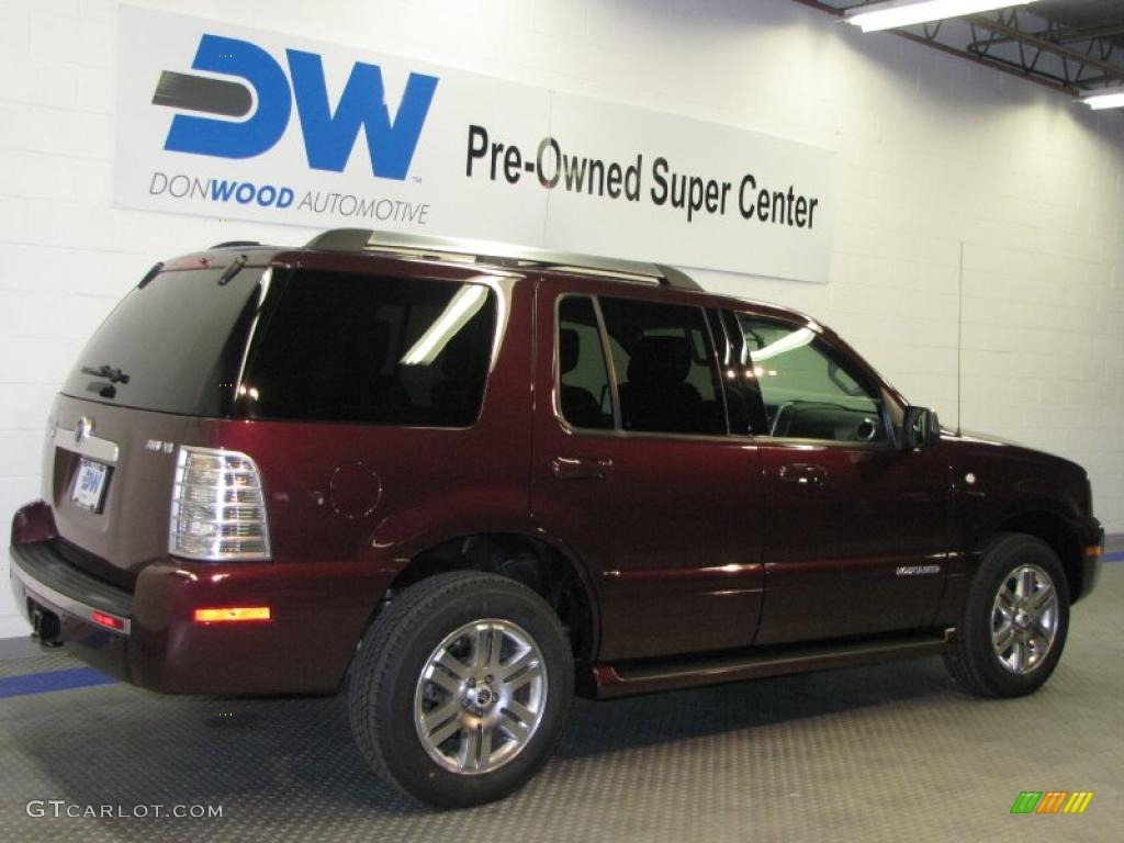 2007 Mountaineer Premier AWD - Dark Cherry Metallic / Charcoal Black photo #4
