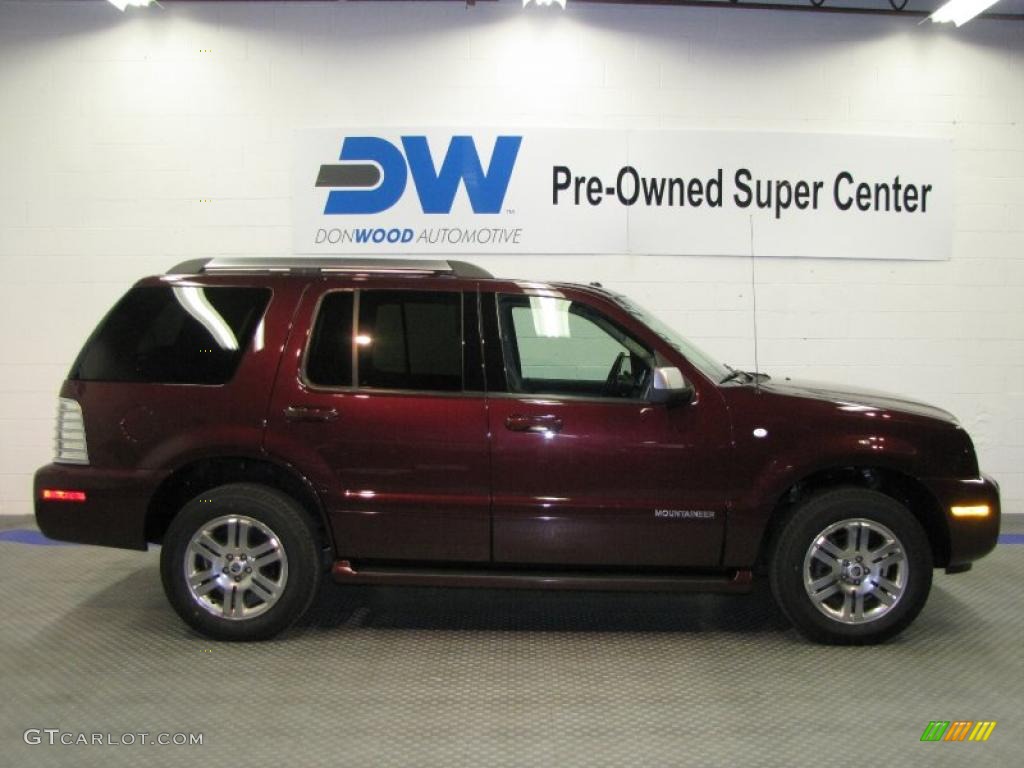 2007 Mountaineer Premier AWD - Dark Cherry Metallic / Charcoal Black photo #6