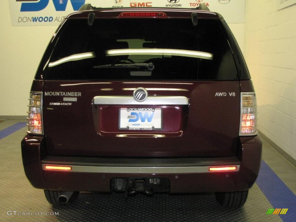 2007 Mountaineer Premier AWD - Dark Cherry Metallic / Charcoal Black photo #8
