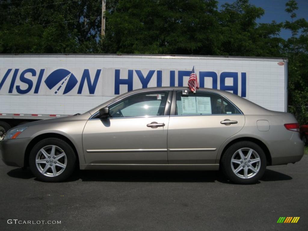 2003 Accord EX V6 Sedan - Desert Mist Metallic / Ivory photo #8