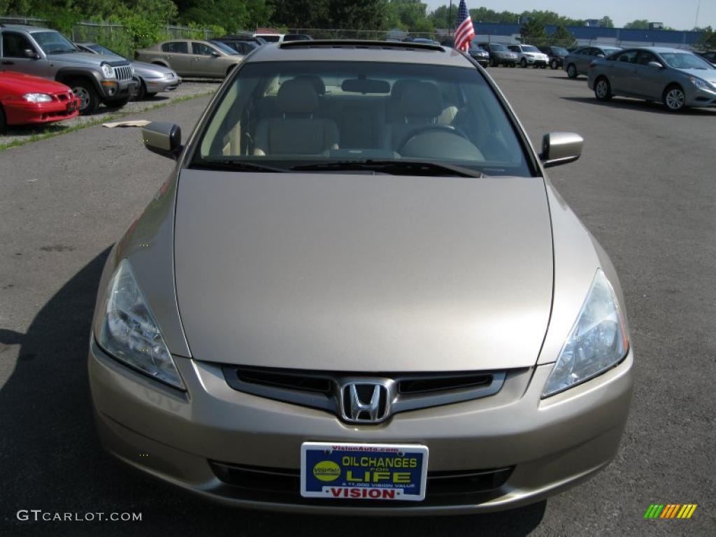 2003 Accord EX V6 Sedan - Desert Mist Metallic / Ivory photo #10