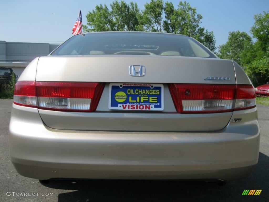 2003 Accord EX V6 Sedan - Desert Mist Metallic / Ivory photo #15