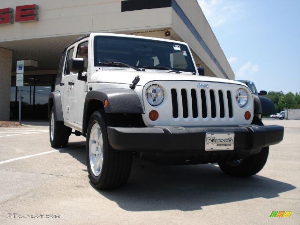 2007 Wrangler Unlimited X - Stone White / Dark Slate Gray/Medium Slate Gray photo #1