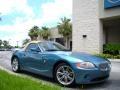 2003 Maldives Blue Metallic BMW Z4 3.0i Roadster  photo #4