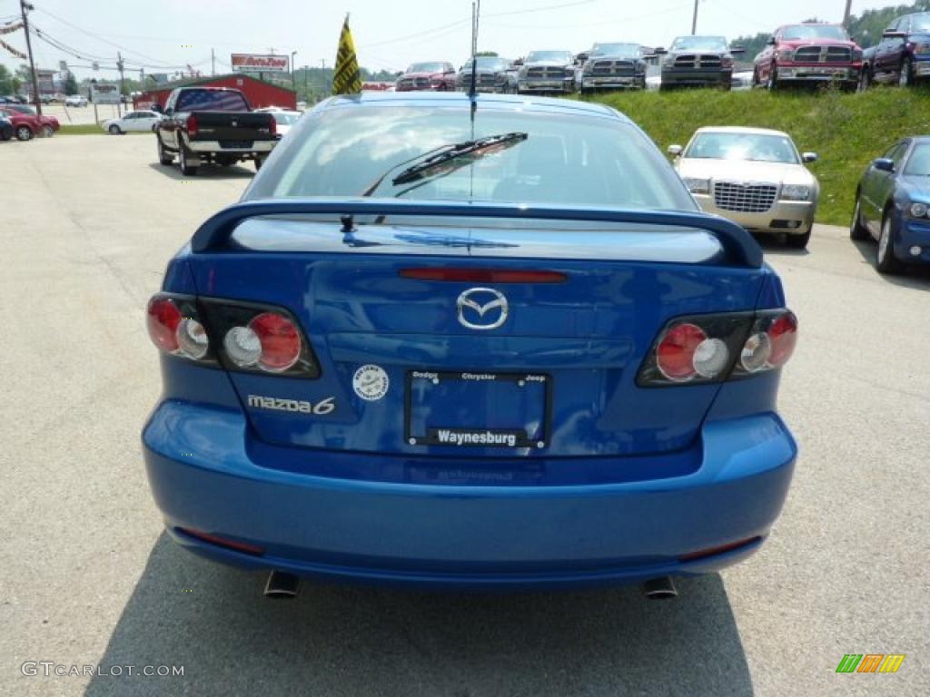 2007 MAZDA6 i Touring Hatchback - Bright Island Blue Metallic / Black photo #4