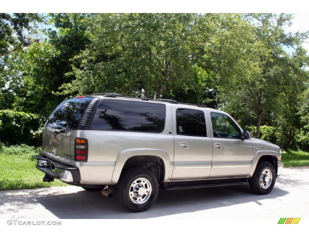 2001 Suburban 1500 LT 4x4 - Light Pewter Metallic / Light Gray/Neutral photo #11