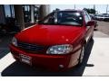 2003 Pepper Red Kia Spectra LS Sedan  photo #2