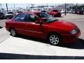 2003 Pepper Red Kia Spectra LS Sedan  photo #3