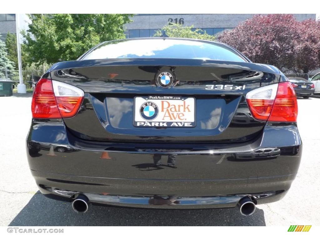 2008 3 Series 335xi Sedan - Jet Black / Black photo #2