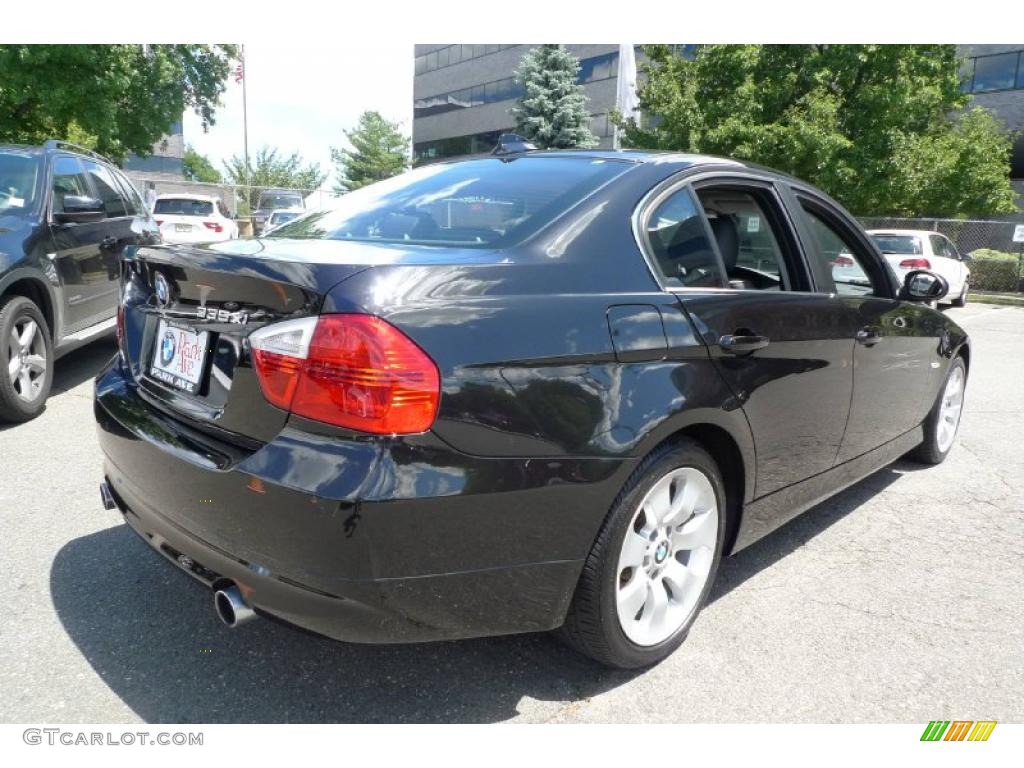 2008 3 Series 335xi Sedan - Jet Black / Black photo #3