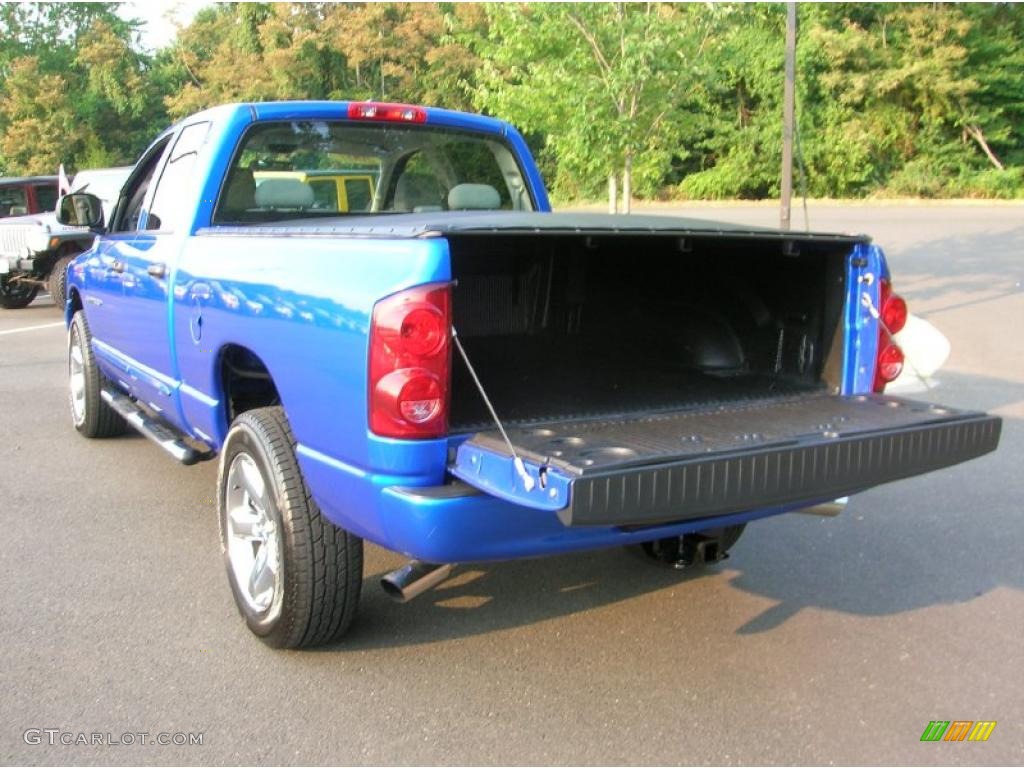 2007 Ram 1500 Sport Quad Cab 4x4 - Electric Blue Pearl / Medium Slate Gray photo #5