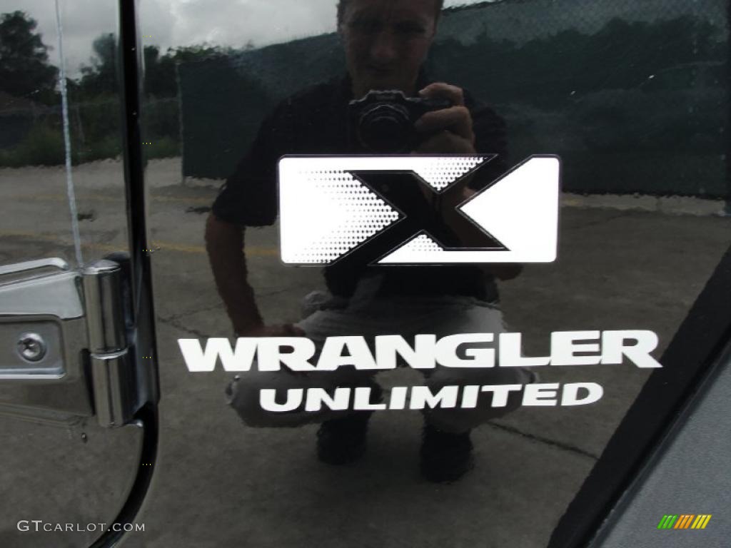 2007 Wrangler Unlimited X - Black / Dark Slate Gray/Medium Slate Gray photo #16
