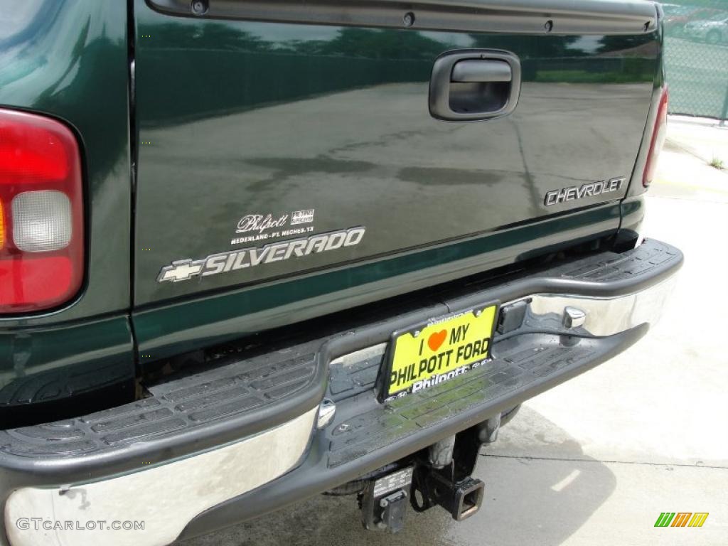2002 Silverado 1500 LS Extended Cab 4x4 - Forest Green Metallic / Tan photo #21