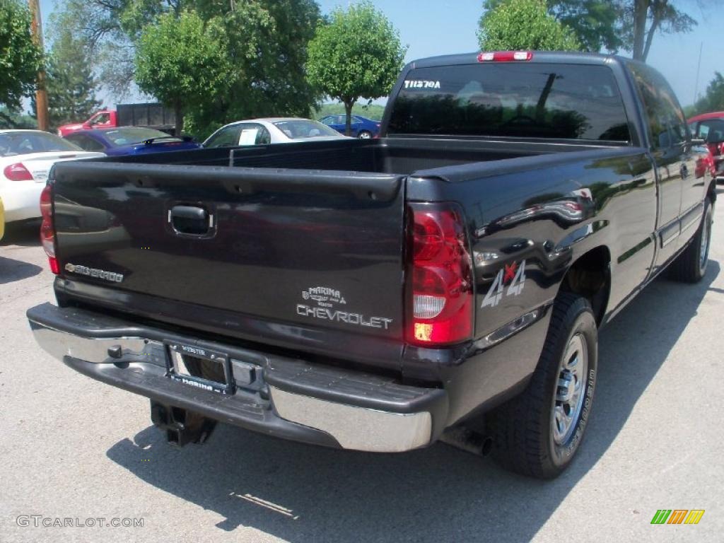 2005 Silverado 1500 LT Extended Cab 4x4 - Dark Gray Metallic / Dark Charcoal photo #10