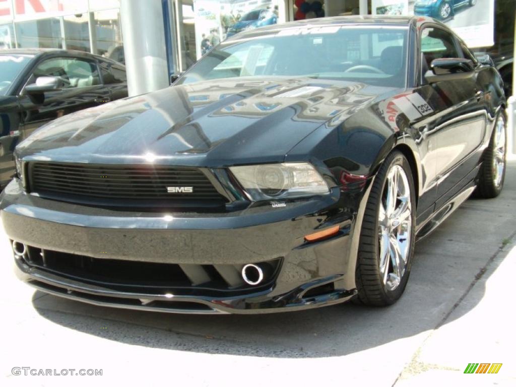 2011 Mustang SMS 302 Supercharged Coupe - Ebony Black / Charcoal Black/Black photo #5
