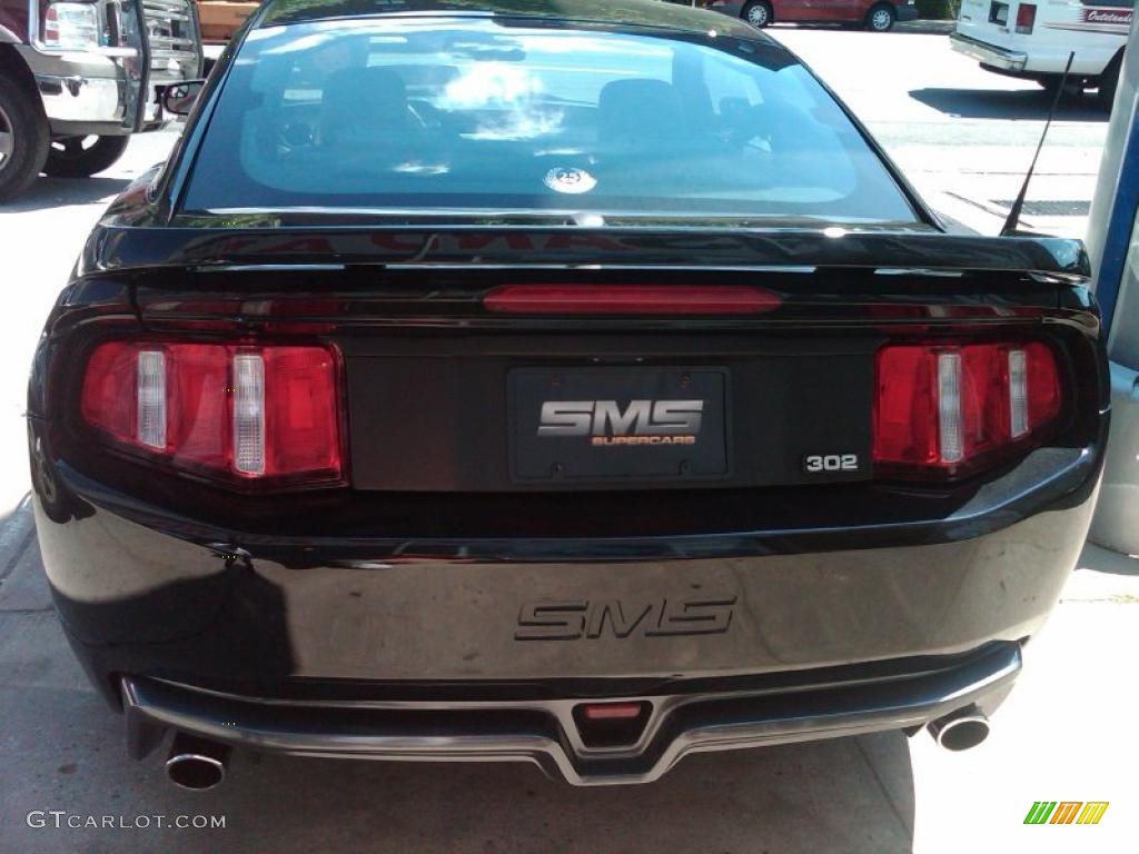 2011 Mustang SMS 302 Supercharged Coupe - Ebony Black / Charcoal Black/Black photo #7