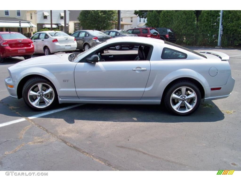 2006 Mustang GT Premium Coupe - Satin Silver Metallic / Dark Charcoal photo #8