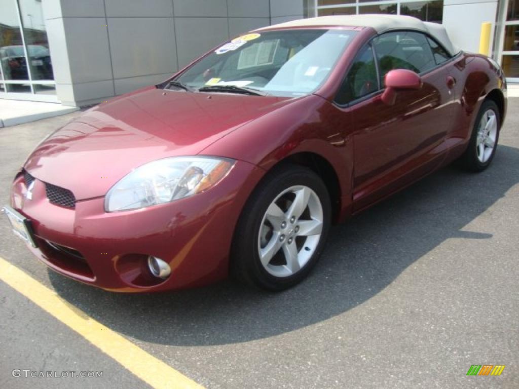 2007 Eclipse Spyder GS - Ultra Red Pearl / Dark Charcoal photo #23