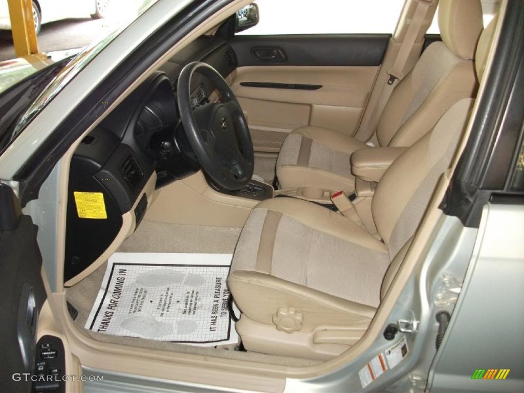 2006 Forester 2.5 X - Champagne Gold Opal / Desert Beige photo #12