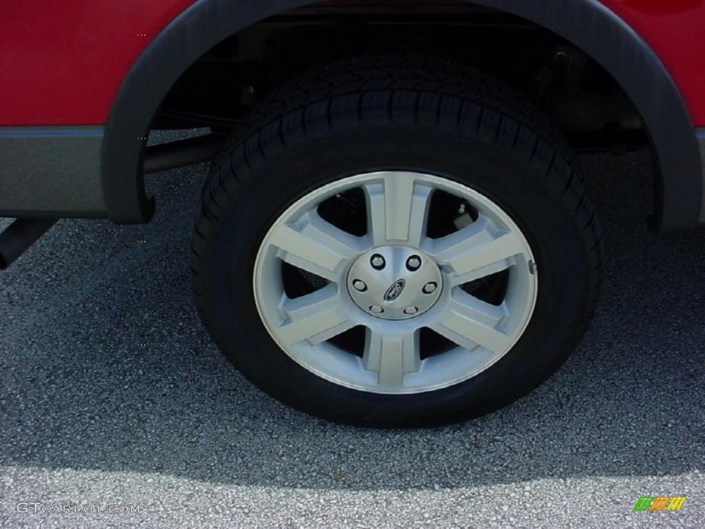 2007 F150 FX4 SuperCrew 4x4 - Bright Red / Black photo #4