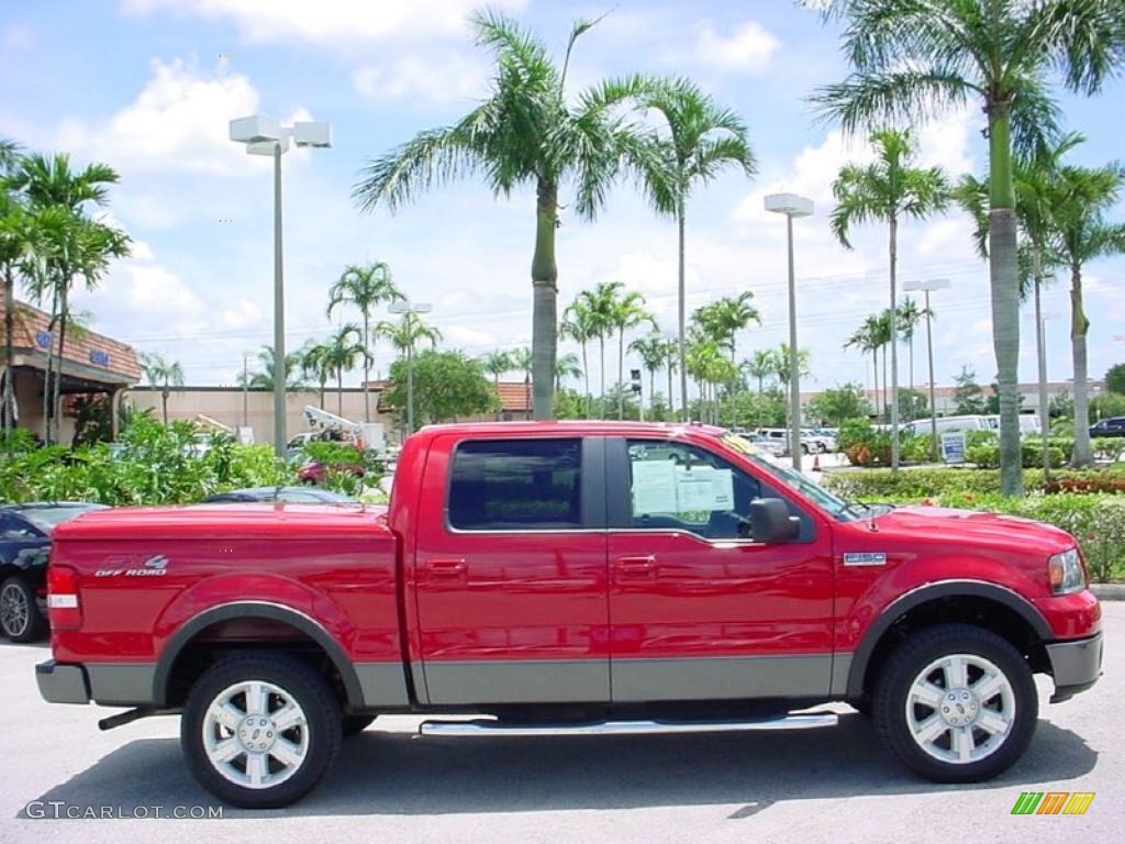 2007 F150 FX4 SuperCrew 4x4 - Bright Red / Black photo #5