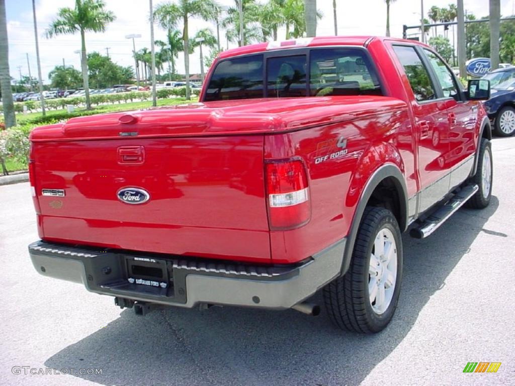 2007 F150 FX4 SuperCrew 4x4 - Bright Red / Black photo #6