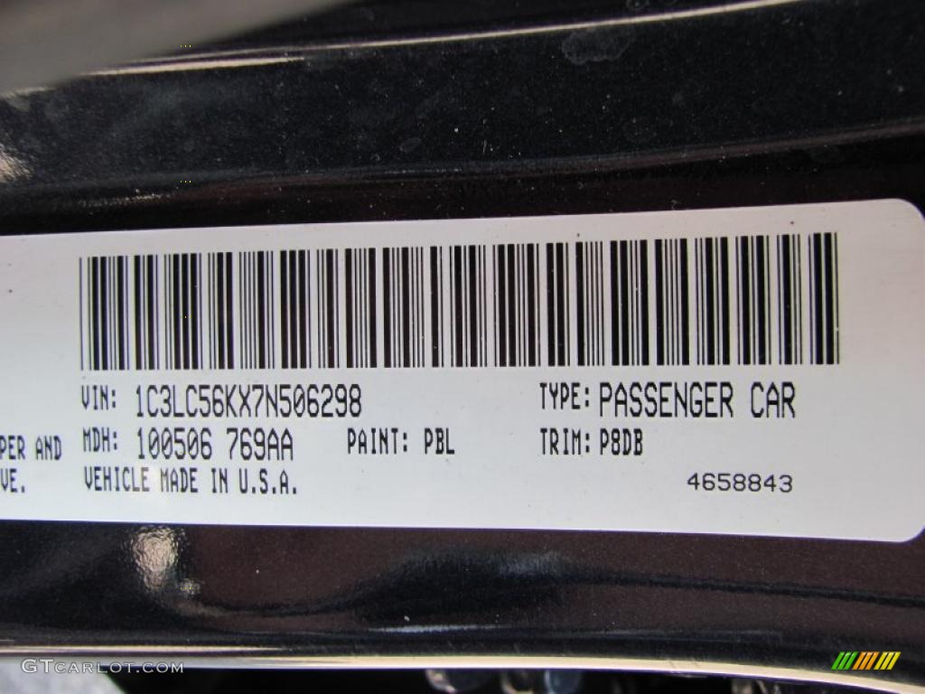 2007 Sebring Touring Sedan - Modern Blue Pearl / Dark Slate Gray/Light Slate Gray photo #24