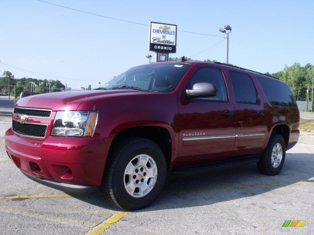 2010 Suburban LS - Red Jewel Tintcoat / Ebony photo #1