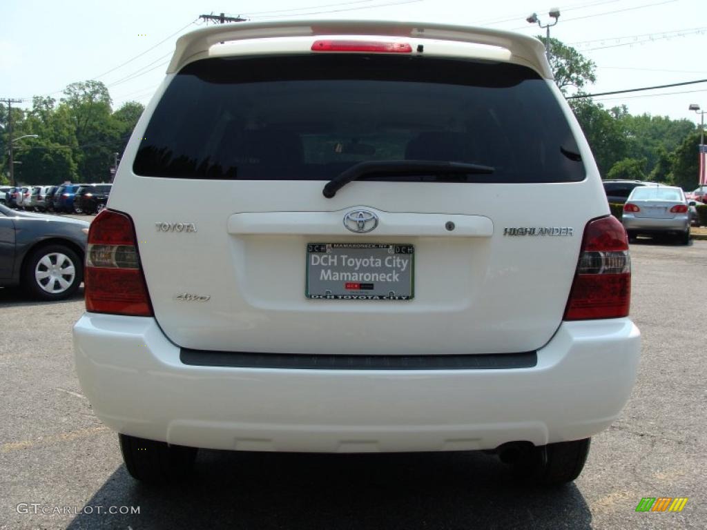 2004 Highlander 4WD - Super White / Ivory photo #6