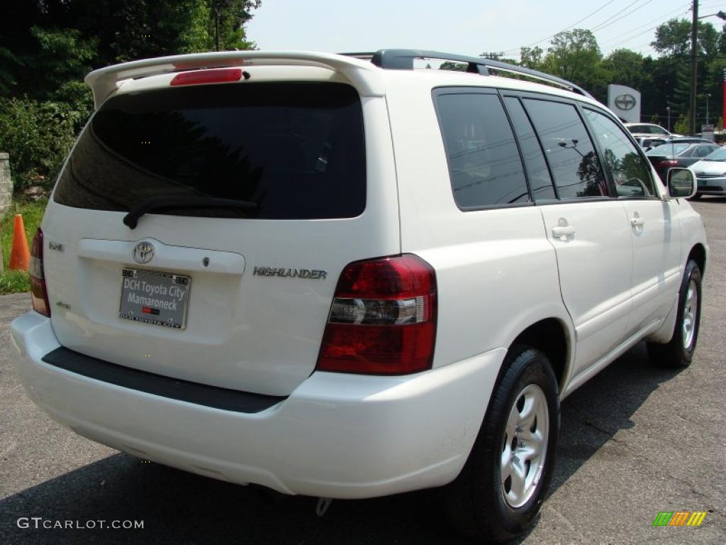 2004 Highlander 4WD - Super White / Ivory photo #7