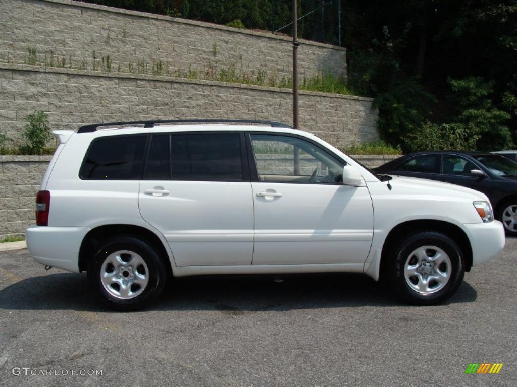 2004 Highlander 4WD - Super White / Ivory photo #8