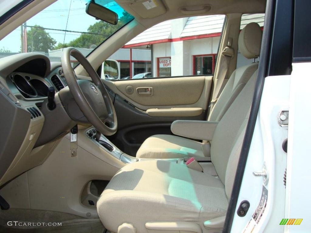 2004 Highlander 4WD - Super White / Ivory photo #14