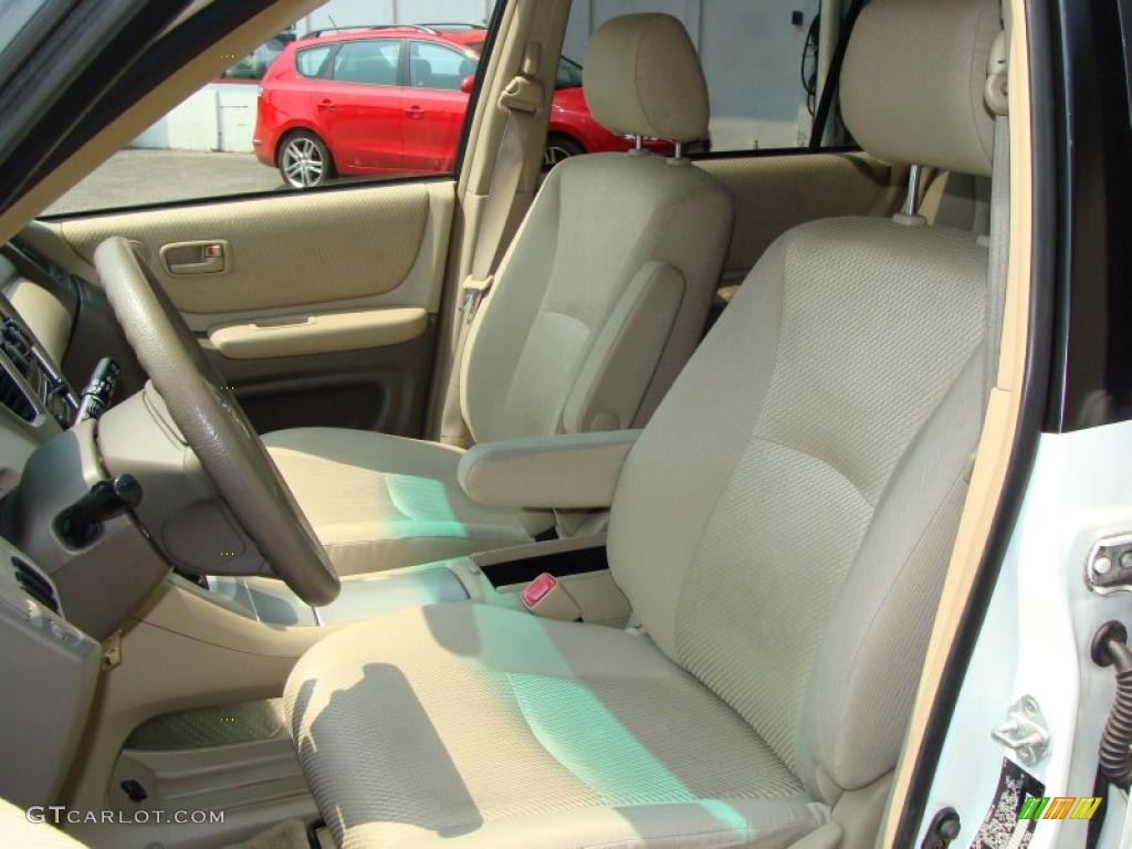 2004 Highlander 4WD - Super White / Ivory photo #16