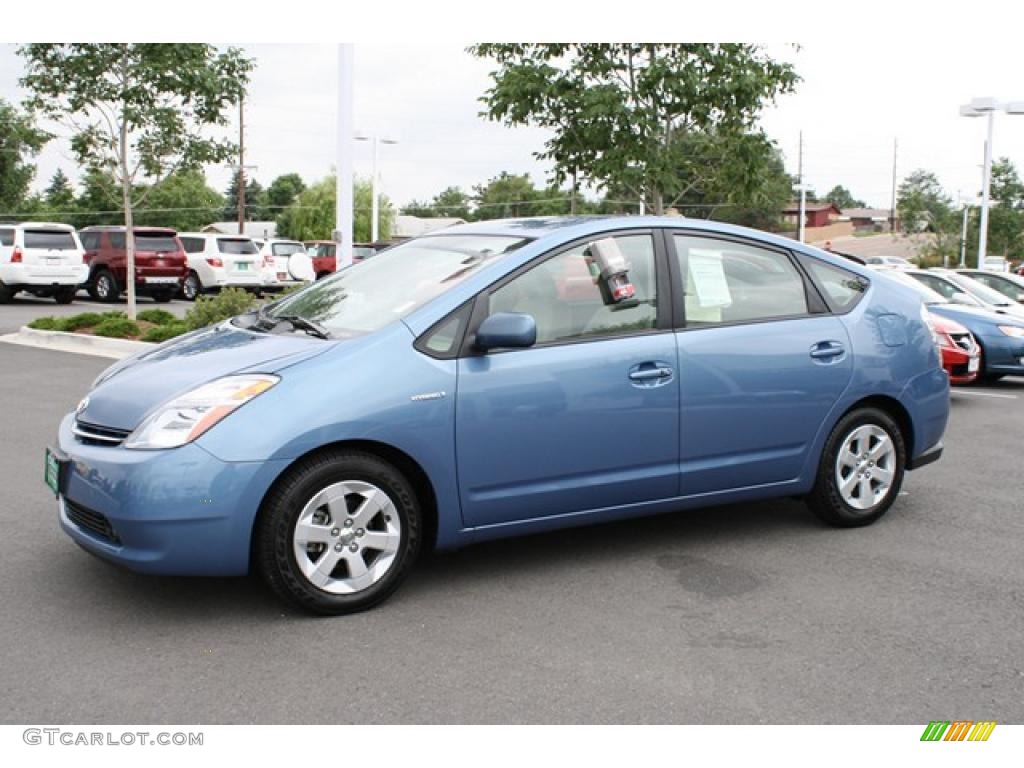 2008 Prius Hybrid - Seaside Blue Pearl / Gray photo #4