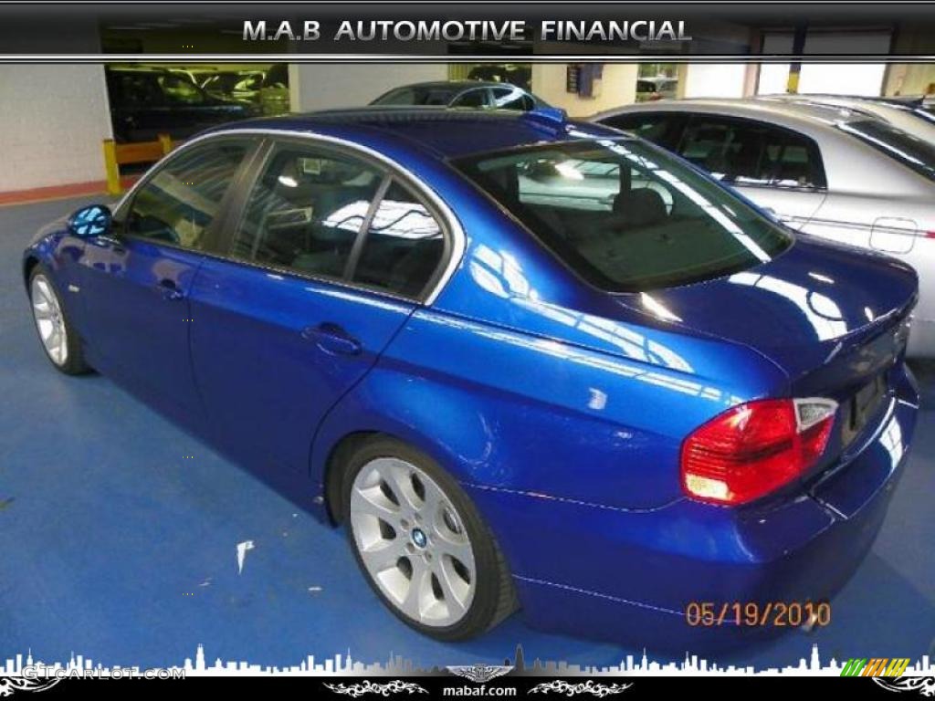 2007 3 Series 335i Sedan - Montego Blue Metallic / Black photo #11