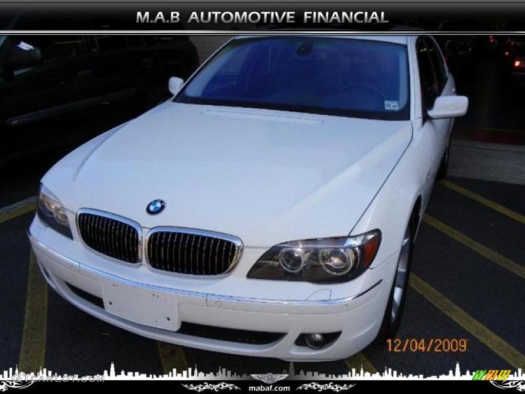 2007 7 Series 750i Sedan - Alpine White / Black photo #1