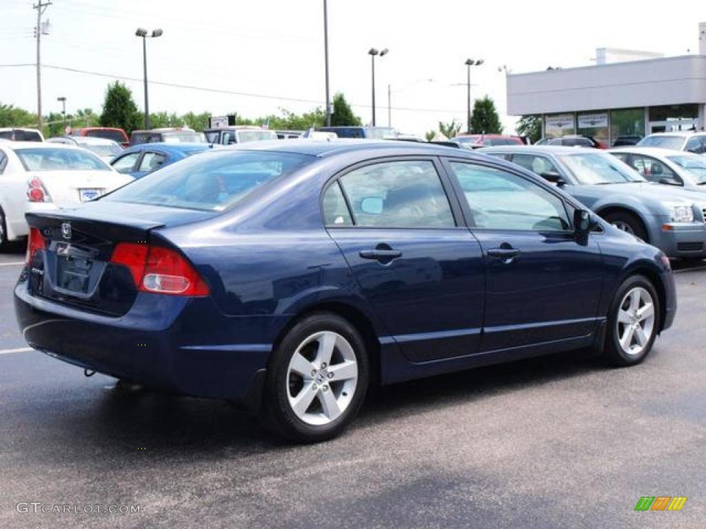 2007 Civic EX Sedan - Royal Blue Pearl / Gray photo #3