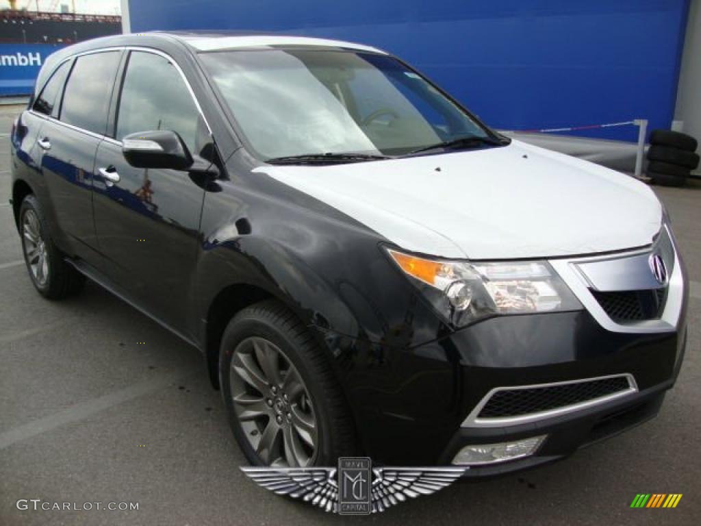 2010 MDX Technology - Crystal Black Pearl / Taupe Gray photo #1
