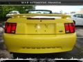 2002 Zinc Yellow Ford Mustang V6 Convertible  photo #5