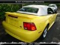 2002 Zinc Yellow Ford Mustang V6 Convertible  photo #29