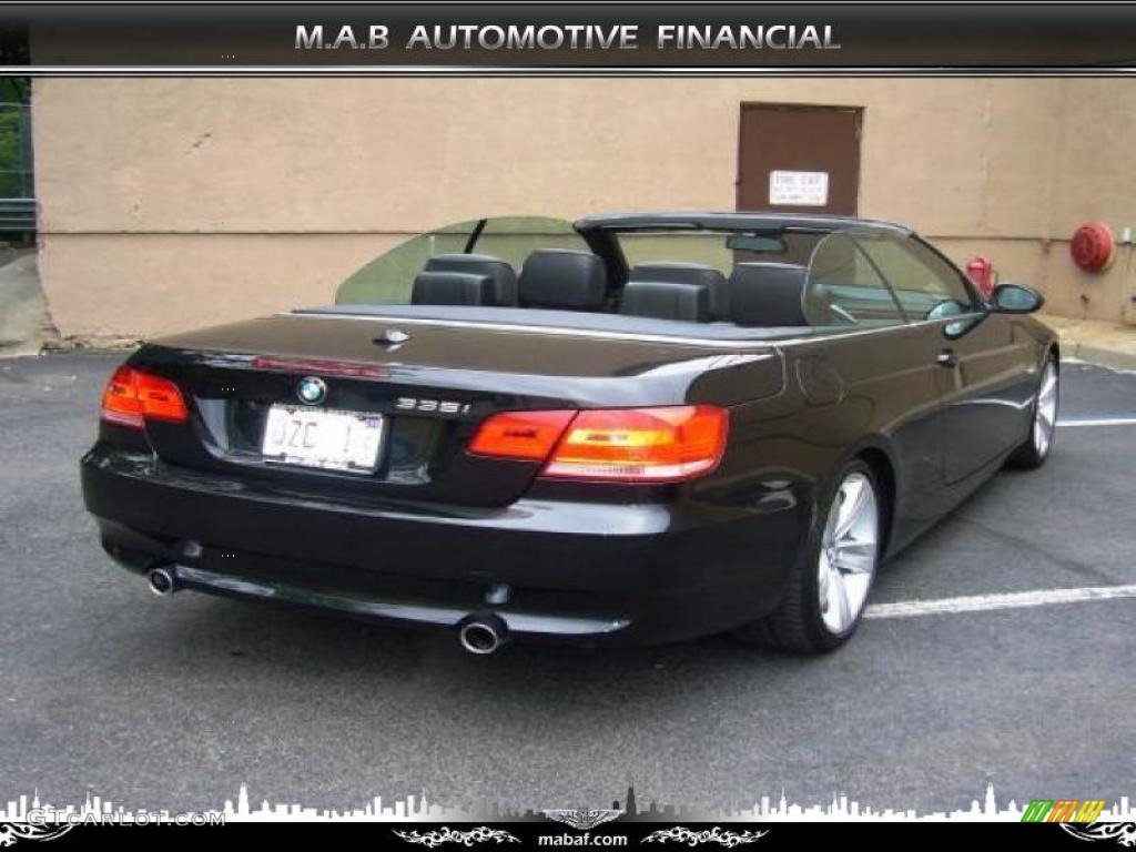 2007 3 Series 335i Convertible - Jet Black / Black photo #6