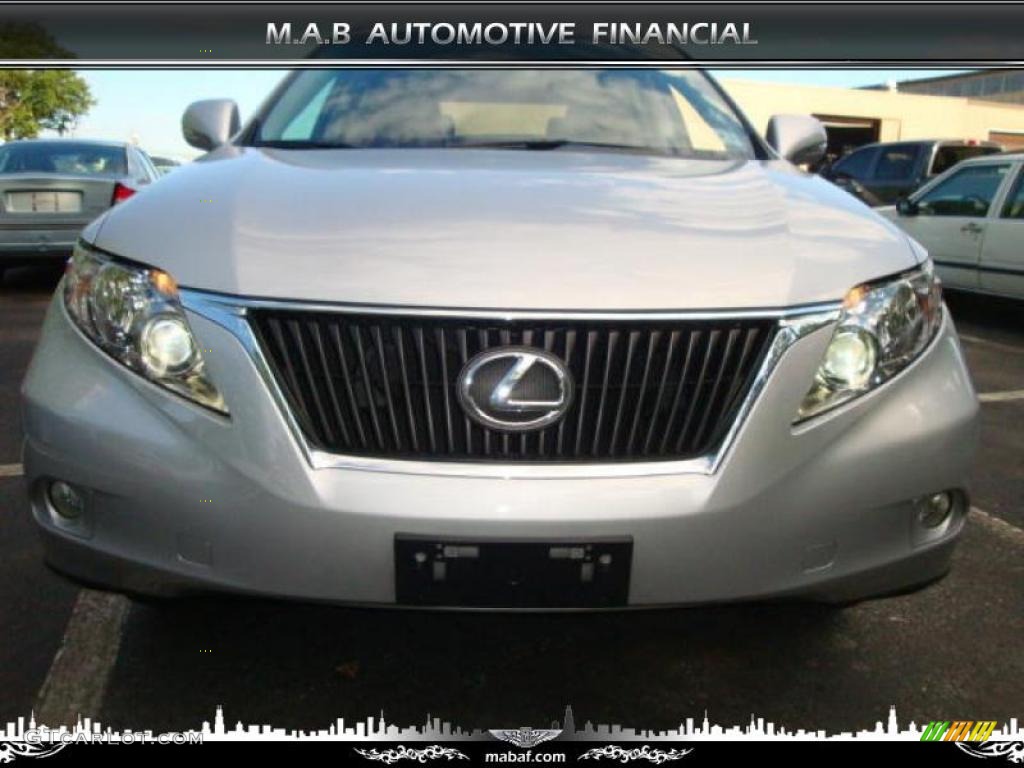 2010 RX 350 AWD - Tungsten Silver Pearl / Light Gray/Espresso Birds-Eye Maple photo #1
