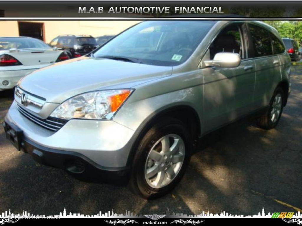 2009 CR-V EX-L 4WD - Alabaster Silver Metallic / Black photo #2