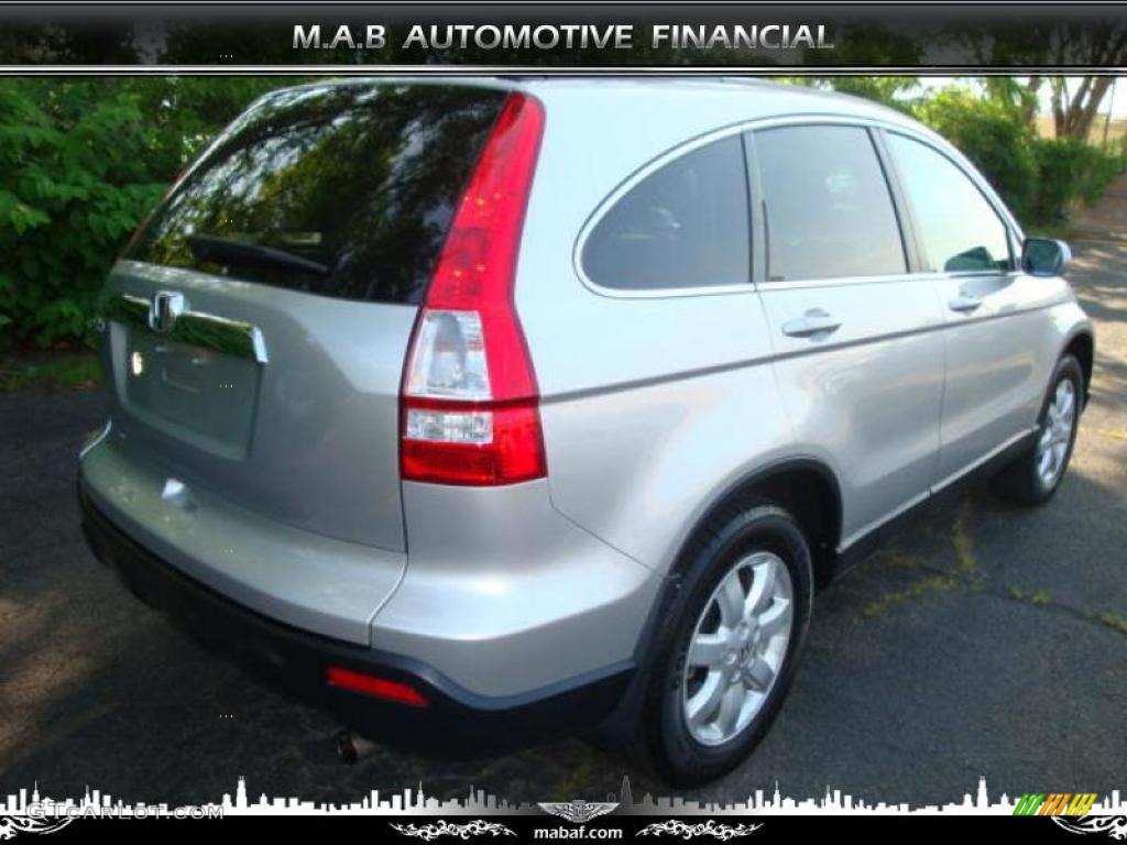 2009 CR-V EX-L 4WD - Alabaster Silver Metallic / Black photo #6