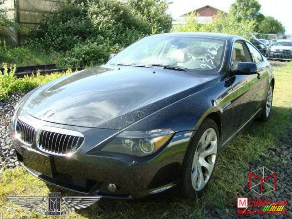 2005 6 Series 645i Coupe - Black Sapphire Metallic / Cream Beige photo #1
