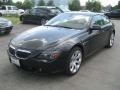 2005 Black Sapphire Metallic BMW 6 Series 645i Coupe  photo #3