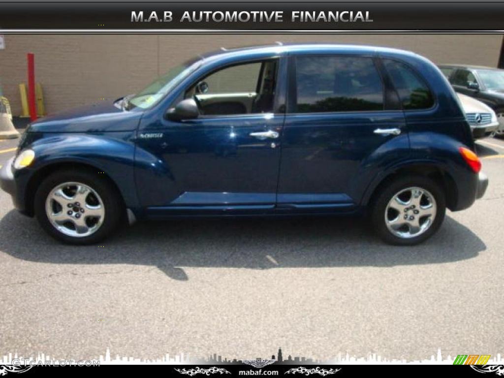 2001 PT Cruiser Limited - Patriot Blue Pearl / Taupe/Pearl Beige photo #3